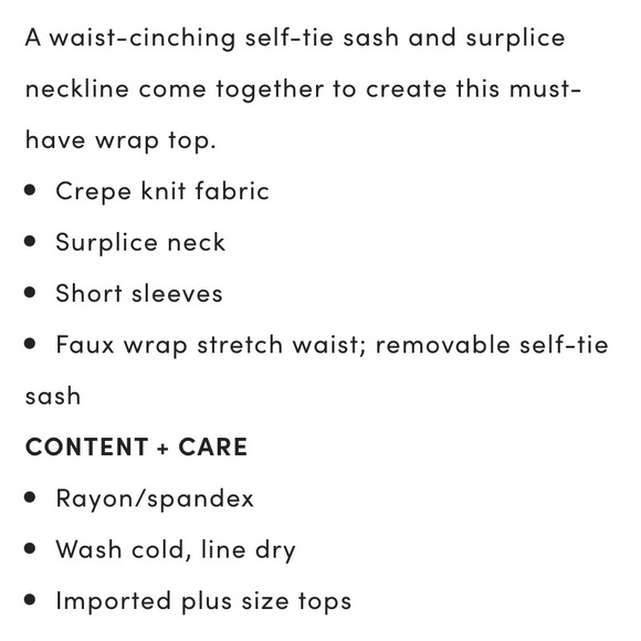 NEW torrid crepe wrap top size medium/large - Picture 8 of 9